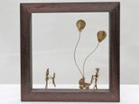 『風船と乳母車と家族』 壁掛け／オブジェ（W1DB）の画像
