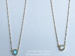 【K10金】Natural Aquamarine Necklace-March Birthstoneの画像