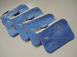 『ひこうき雲』つゆ草blue(コインケース・小物入れ)の画像