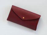 basic long wallet #wine red / ベーシックロングウォレット 長財布 ＃ワインレッドの画像