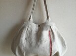 Linen・リネン・ショルダーBAG ・natural color・の画像