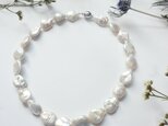 Baroque Pearl Necklace whiteの画像