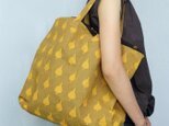 hand print kinchaku bag  / no.6の画像