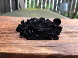 革花のスリーピン 楕円(黒花芯付き) ブラックの画像
