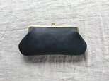 "gamaguchi" pouch H / navy