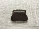 "gamaguchi" pouch G / dark brown