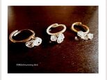 ハーキマーダイヤモンドの指輪　フリーサイズの画像