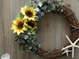 Sunflower Wreath　26～30cmの画像