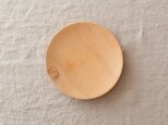 【木目選択可】ろくろ挽きの木皿　栃の木　15cmの画像