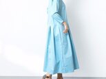 裾上げ無料♪オーダーサイズ可♪コットン　タック　ゆったり　ワンピース