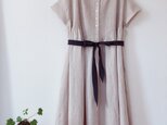 再販★フランスリネン100% 2wayピンタックワンピース ★夏一枚限定の画像