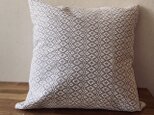 [再販]cushion cover[手織りクッションカバー]　グレーの画像