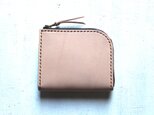 【受注生産品】L字ファスナー小さい財布 ～栃木ヌメ～の画像