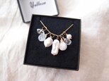 【K14gf】７チャームネックレスセット・pearl
