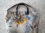 再出品 France linen2way bag（花柄）の画像