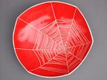 red plate (spider web)の画像