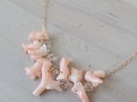 K14GF momoiro coral necklaceの画像
