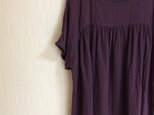 《夏物SALE》ギャザープルオーバー　ディープパープル