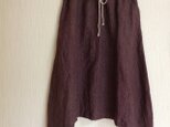 ひらりスカート　ポーランドリネンレーズン