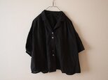 LINEN 開衿シャツ *ブラック* size FREEの画像