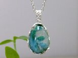 クリソコラinクォーツ*925 lace pendant