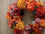 Autumn Harvest Wreath　35cm前後（造花）の画像