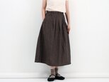 タックギャザースカート(ブラウン)#200