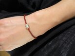 フランスアンティークglassbracelet（opal)の画像