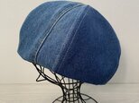 送料無料　いろんなdenimのベレー（ネイビー）