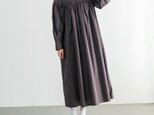 【即納】（再販×2）コットン100％　ふんわり　キャザー　ゆったり　ロングシャツワンピース　♪オーダーサイズ可の画像