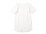 5 stitch s/s tee (white)の画像