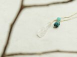 【送料無料】Greenish blue necklaceの画像