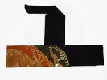 弓巻き 黒留袖 鶴 正絹 の画像