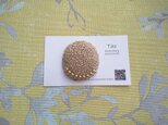 刺繍ブローチ　ｍａｒｕ　ゴールド