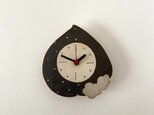 ももの掛け時計(陶器)