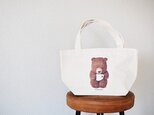 BROWN COFFEE BEAR TOTE BAGの画像