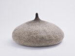 フェルトのオニオンベレー帽 [ナチュラルグレイ]の画像