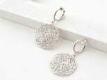 Mesh plate Earrings(silver)