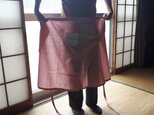巻きエプロン赤の画像