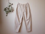 COTTON LINEN タックパンツ *キナリ*　size FREEの画像