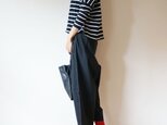 Cotton typewriter balloon pants LADY'S size BLACKの画像