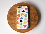 【iPhone/Android】側表面印刷*ハード型*スマホケース「cheerful triangle (colorful)」の画像