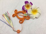 ハワイアンリボンレイ【ホヌチャーム オレンジ完成品】の画像