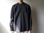 weather cloth/raglan shirt//navyの画像