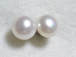 淡水パールの一粒ピアス（特大10mm・チタンポスト）