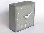 コンクリート置き時計C-type《送料無料》　-コンクリート/モルタル/セメント雑貨-の画像