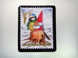 デンマーク　クリスマス切手ブローチ4030の画像