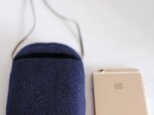 iPhoneポシェットcocoon（紺色）Lサイズの画像