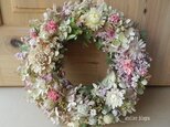 八ヶ岳〜ミナズキと小花の淡色Wreathの画像