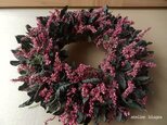 八ヶ岳〜藍の花と葉のWreathの画像